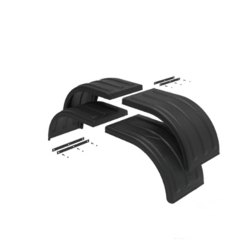 Rubber trailer fender set