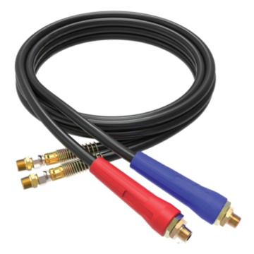 Rubber red and blue air brake hoses